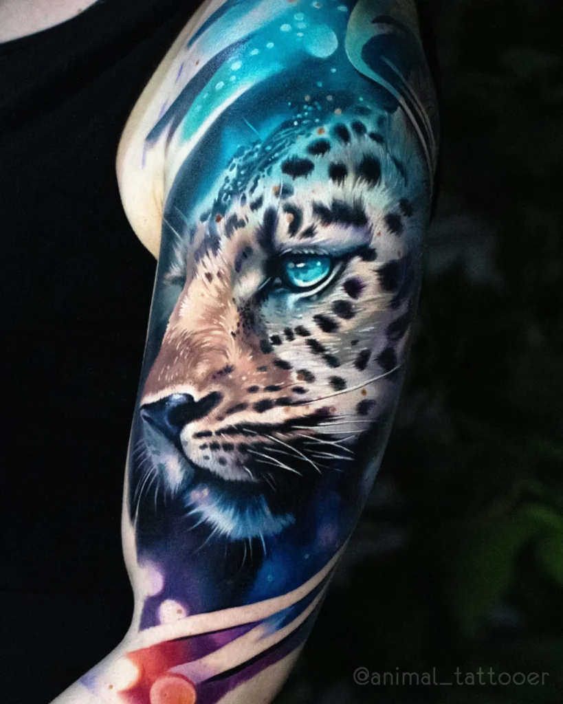 magical snow leopard