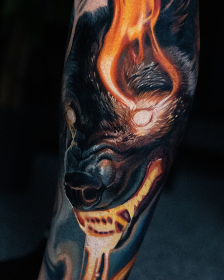 Fire wolf