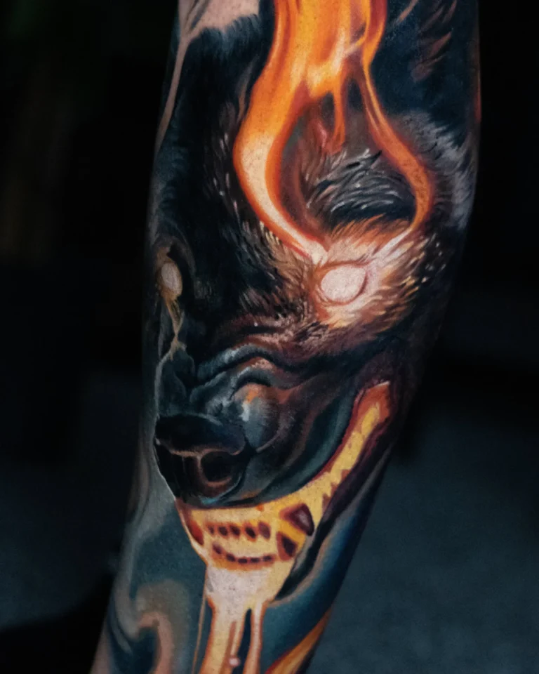 Fire wolf
