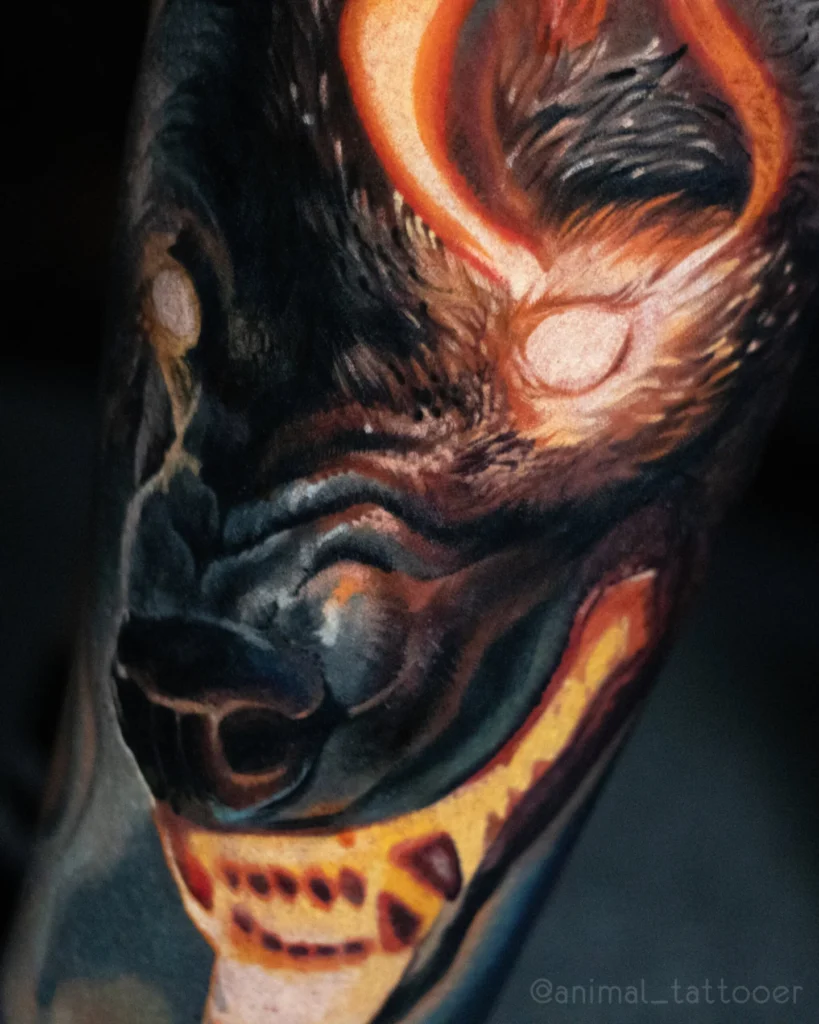 Fire wolf