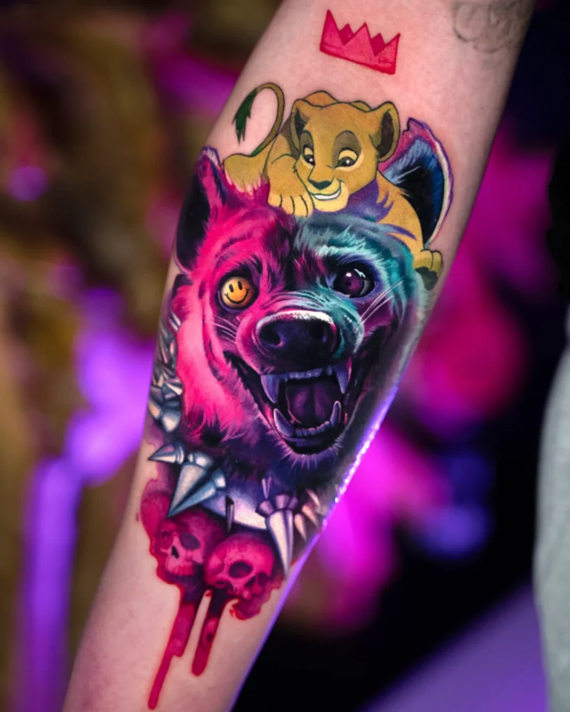 Pink hyena