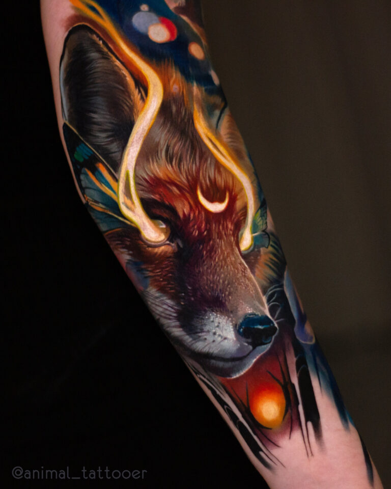 Glowing fox