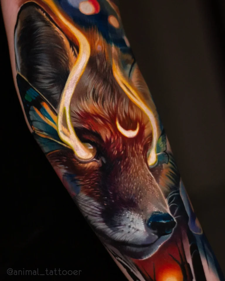 Glowing fox