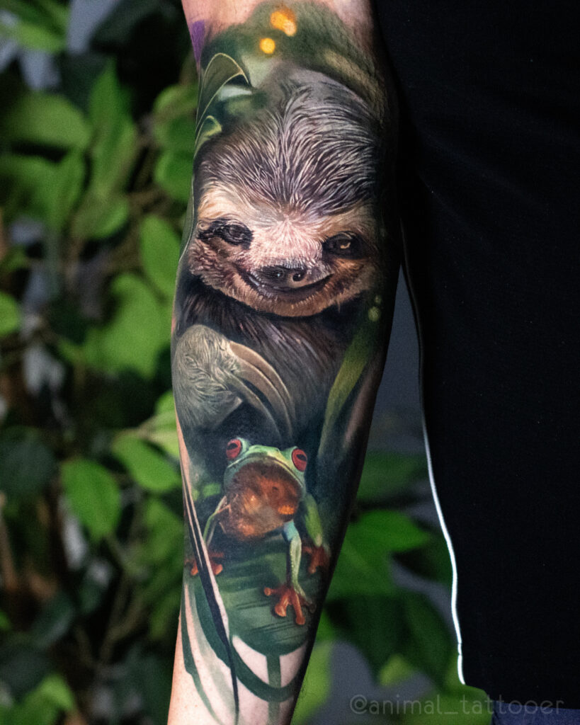 Sloth tattoo