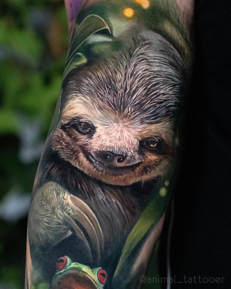 Sloth tattoo