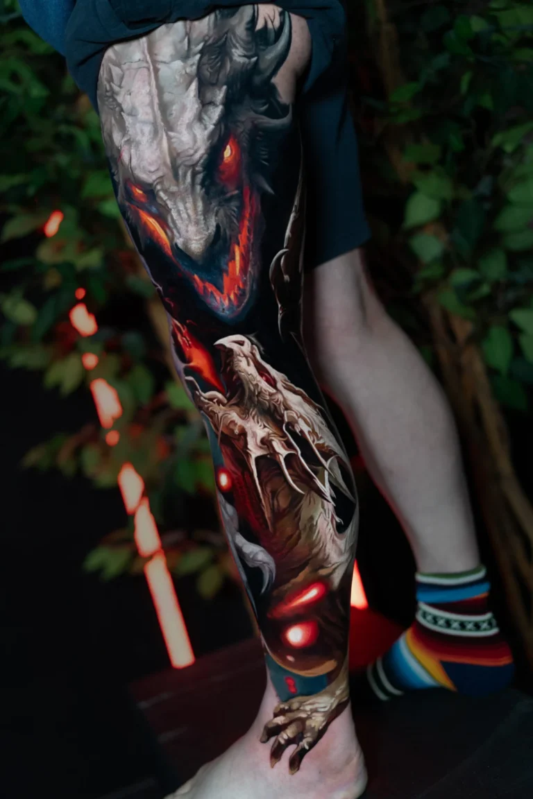 Dragon leg sleeve