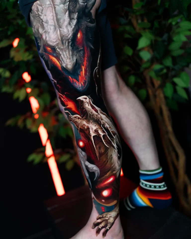 Dragon leg sleeve