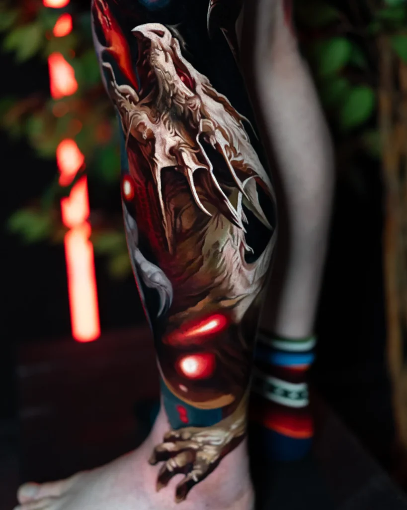 Dragon leg sleeve