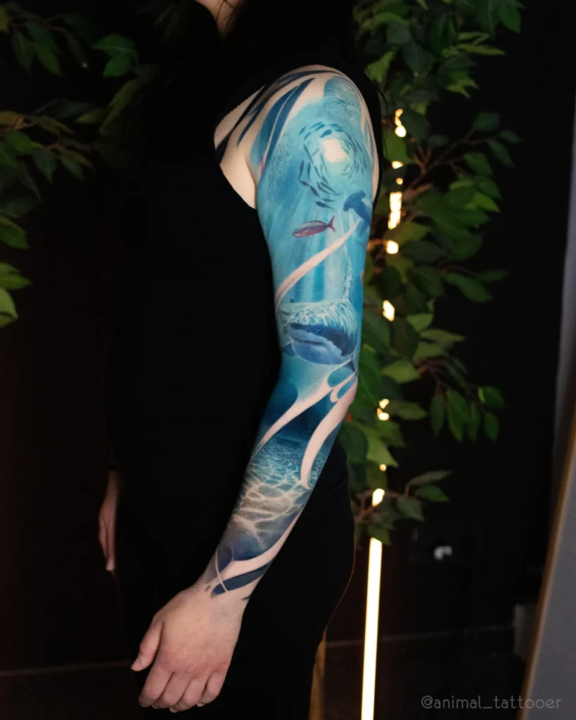 An underwater sleeve