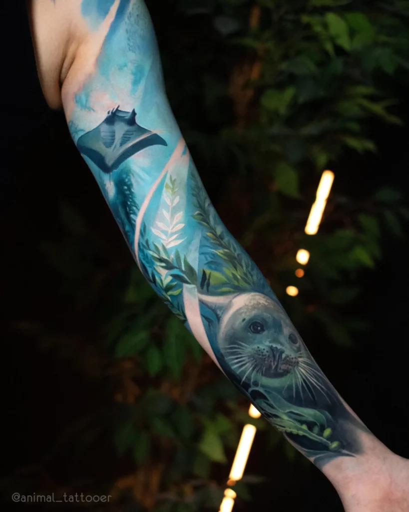 An underwater sleeve