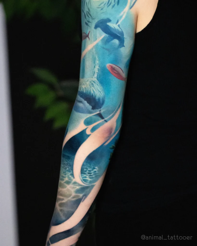 An underwater sleeve