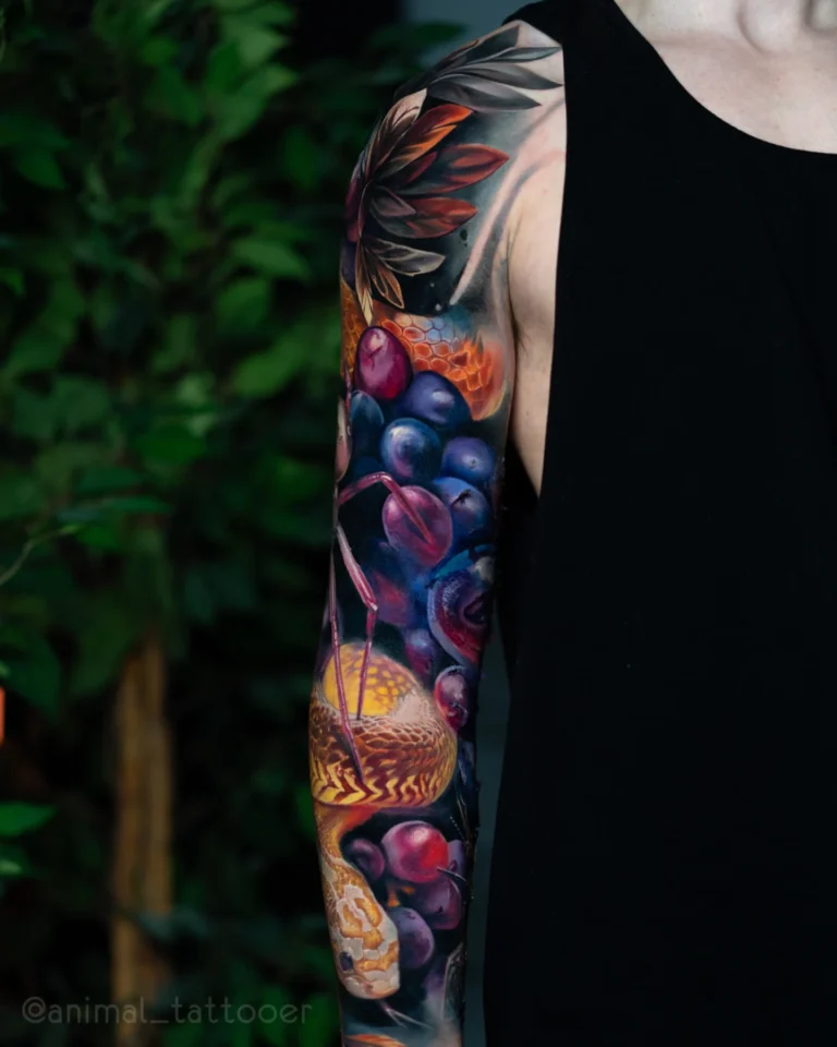 Yellow snake sleeve
