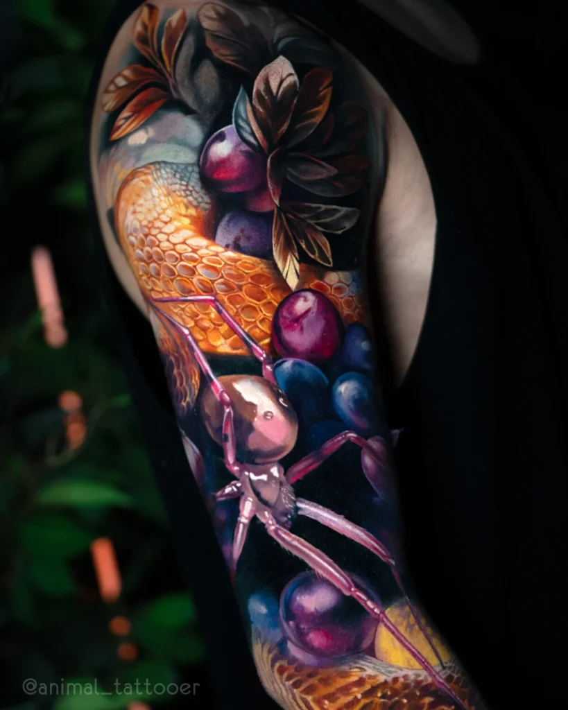 Yellow snake sleeve