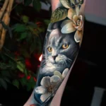 A beloved Russian blue cat