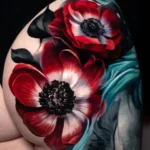 Poppies with the radiant animal