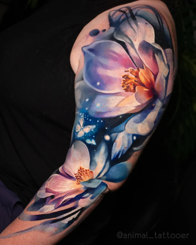 Flowers sleeve