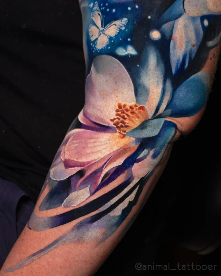 Flowers sleeve