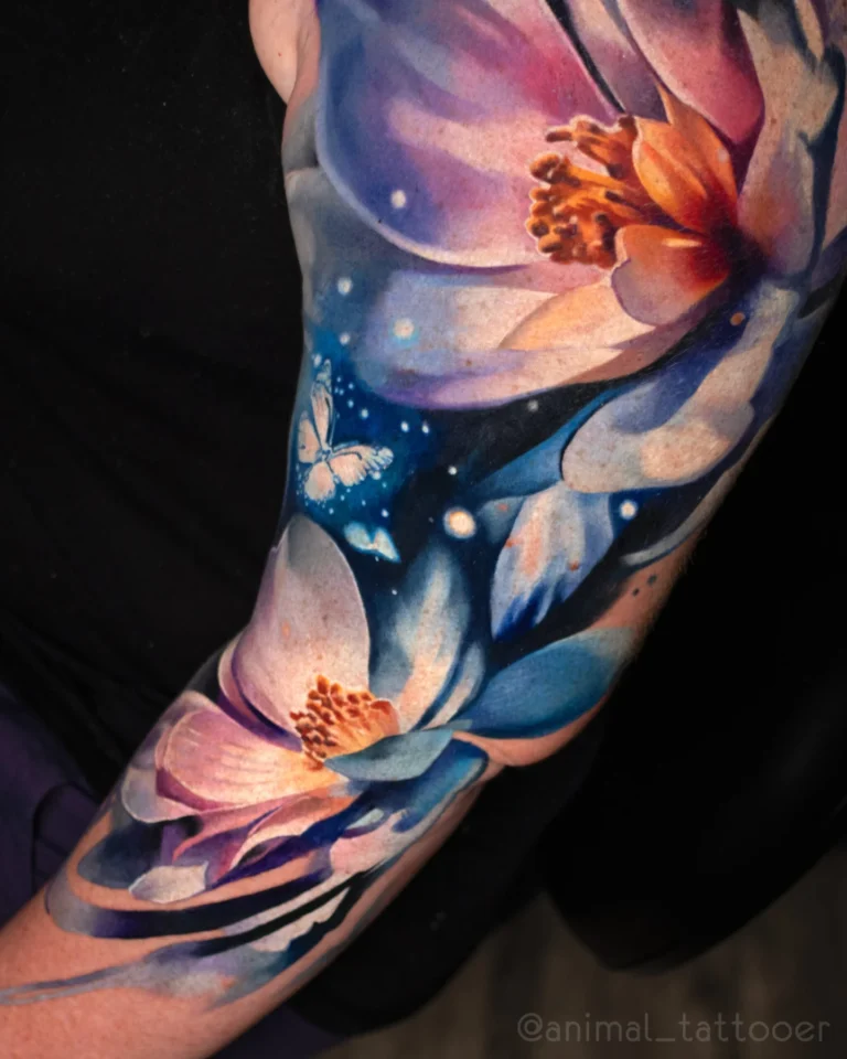 Flowers sleeve