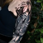 Gray wash sleeve